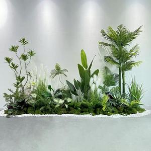 Decoración <span class=keywords><strong>interior</strong></span> Real Touch Ornamental Plantas artificiales Verdor Plantas falsas Arbusto Artificial <span class=keywords><strong>Bonsai</strong></span> Planta Banana Palmera - Product Image 1