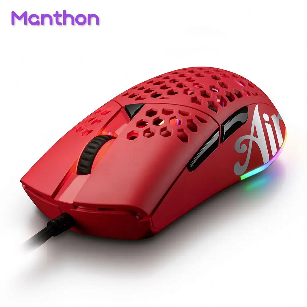 Manufacturers Hot Selling Private Label Bloody Ratones Wired Lightweight Honeycomb Computer Gaming Mouse Gamer