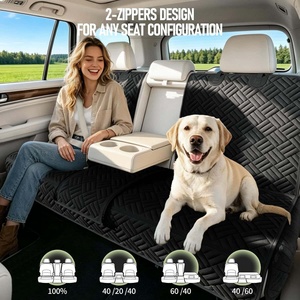Housse de siège arrière de voiture <span class=keywords><strong>pour</strong></span> <span class=keywords><strong>chien</strong></span> en tissu Oxford 600D imperméable, résistante aux rayures et antidérapante, matière résistante à la saleté - Product Image 3