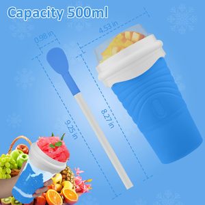 Slushie <b>Maker</b> Cup 500ML DIY Magic Slushy <b>Maker</b> Squeeze Cups Portable Smoothie Squeeze Cups for Juices Milk and Ice <b>Cream</b> Make - Product Image 4
