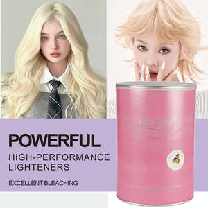 Poudre décolorante pour cheveux Haardy, sans poussière, au collagène organique, 9 niveaux de décoloration, 450g, OEM, hypoallergénique, sans poussière, neutralisant les cheveux foncés - Product Image 5