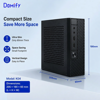 Caja de PC K04 Slim Mini ITX, Chasis de Computadora de Escritorio, Panel IO de Altura Completa, Puertos USB Frontales, Caja de PC SFF en Stock