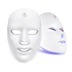 Customize logo led light therapy face lifting rejuvenate 7 colors led lights mask home use beauty equipment facial tighten tool