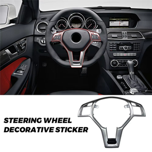 Oferta Especial: Cubierta Decorativa de Alta Calidad para el Marco del Volante para Mercedes-Benz AMG Clase A, C, E, GLA, CLA, CLS W176 W204 W212 X156 C117 - Product Image 4