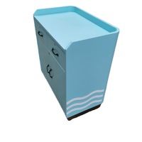 Bureau d'accueil moderne et minimaliste en acier inoxydable pour hôtel, restaurant et bureau