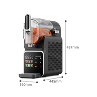 Distributeur commercial en acier inoxydable 8L/2,1 gal, machine à slush à bol unique, refroidisseur de glace et glace pilée
