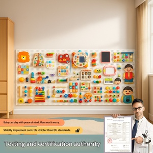 Giocattolo Educativo per Bambini 0-3 Anni, Puzzle Montessori con Fori e Accessori <span class=keywords><strong>Fai</strong></span>-<span class=keywords><strong>da</strong></span>-<span class=keywords><strong>Te</strong></span> in Plastica - Product Image 3