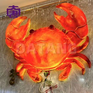 Escultura de Cangrejo Personalizada, Estatua Artística, Decoración para Jardín o Restaurante, Resina de Fibra de Vidrio, LED IP65, Paisajismo, Navidad, Ramadán - Product Image 4