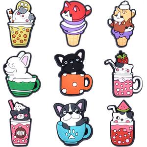 2024 zapatos de moda encanto suave PVC zapatos decoración personalizado al por mayor comida estilo goma ZAPATOS BARATOS accesorios encanto - Product Image 5