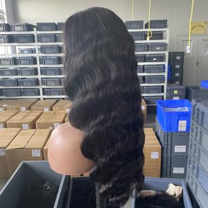 Хит продаж 2024: парик из натуральных бразильских волос Remy, плотность 180%, класс 10А, с эффектом Body Wave, прозрачный, без клея, с кружевной передней частью и детской линией роста волос - Product Image 4