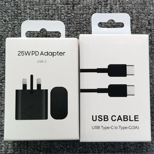 Adaptateur secteur USB-C 25W PD 3.0 à charge ultra-rapide pour Samsung Galaxy S26 S25 S24 S23 Note 20, prise UK, best-seller - Product Image 1