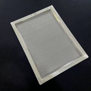 Plaque de cuisson perforée en treillis métallique en acier inoxydable, plaque à pain carrée, épaisseur 1,0 mm, compatible lave-vaisselle et four - Product Image 2