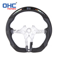 Volant en fibre de carbone LED compatible avec BMW F30 F20 M2 M3 M4 M5 M6 F30 F80 F10 m Sport Volant en fibre de carbone
