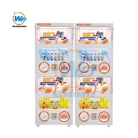 Máquina Expendedora de Juguetes en Cápsulas Gacha Gachapon Automática de Doble Plataforma, Económica, Operada con Monedas, para Juguetes de 100-120 mm, Marca WANGERBAO