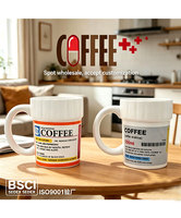 Tasse à café en céramique soigneusement sélectionnée, tasse créative pour médicaments, mug exclusif transfrontalier en forme de flacon de médicaments