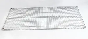 Wire Metal Shelving 800lbs Loading Weight Per Steel Shelf 5 Tiers NSF Metro Office Industrial Storage Racking Wire Metal Shelving In Chrome Finish