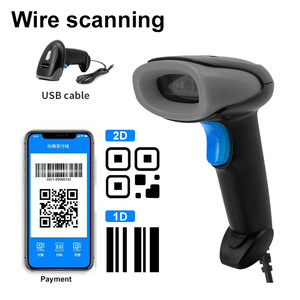 U20 Imagen CMOS de alta velocidad Escáner de código QR 1D/2D Lector de código de barras <span class=keywords><strong>USB</strong></span> con cable/inalámbrico 2,4G para decodificación de barra de mano Bluetooth - Product Image 4