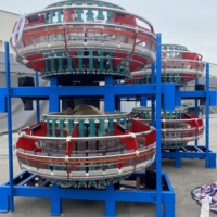 Métier circulaire en plastique à 4 navettes pour la fabrication de sacs tissés PP PE