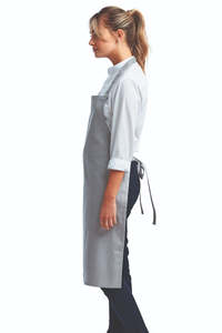 ผ้ากันเปื้อนผ้าฝ้ายยาวแบบปรับได้สำหรับเชฟผ้าแคนวาสสำหรับร้านตัดผมทำจากโพลีเอสเตอร์ทนทานออกแบบโลโก้ได้ตามต้องการ - Product Image 3