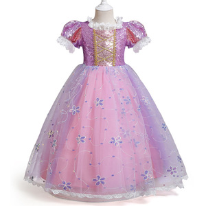 Nuevo <span class=keywords><strong>Vestido</strong></span> de Princesa Aisha de <span class=keywords><strong>Frozen</strong></span>, Estilo Aisha, Manga Corta, para Niña, <span class=keywords><strong>Vestido</strong></span> de Cumpleaños de <span class=keywords><strong>Anna</strong></span>, <span class=keywords><strong>Vestido</strong></span> para Actuación - Product Image 6