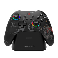 WOOKING GC PRO Pengontrol Gamepad Nirkabel Multi-Platform Tri-Mode 2.4G/BT Desain Ergonomis Getaran Ganda Sensor Gerak untuk Gaming
