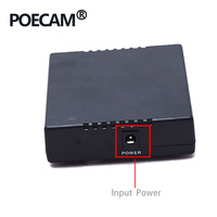 Commutateur Ethernet PoE passif 5 ports 12V 24V, débit de transmission 100 Mbps, bande passante du backplane 1G, interface UTP RJ45