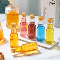 Faveurs de fête Mariages 2 oz Mini bouteilles en plastique vides pour spiritueux Mini bouteilles à liqueur pour shots d'alcool