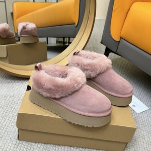 Bottes de neige unisexes de luxe à tige courte, semelle en caoutchouc épaisse antidérapante, doublure en laine, col en velours, chaussures chaudes en coton - Product Image 2