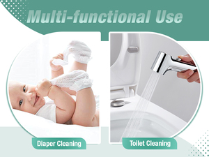 Modern Sleek Design Bathroom Fresh Clean Water Sprayer Bidet Toilet Seat Companion - Product Image 2