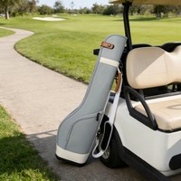 Sac de golf en cuir PU avec logo personnalisé, léger, imperméable, portable, sac de transport pour le golf, accessoires de golf professionnels, OEM