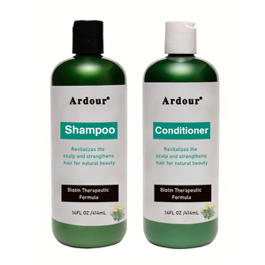 Shampooing Gel 2-en-1 à l'Huile d'Argan et à l'Huile de Ricin, Biotine, Anti-Chute et Anti-Pelliculaire, Entièrement Naturel, pour la Croissance et l'Épaississement des Cheveux - Product Image 5