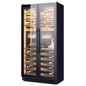 Refrigerador Termoeléctrico Independiente para Bebidas, Té y Vino, para Hoteles, R600a, Control de Temperatura de Doble Zona, 2 Puertas de Vidrio, 545L - Product Image 5