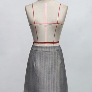 Falda de Mujer al por Mayor, Personalizada OEM/ODM, Color Sólido, a Rayas, Cintura Alta, Estilo Casual, Línea A, para Vacaciones, Uso Diario - Product Image 5