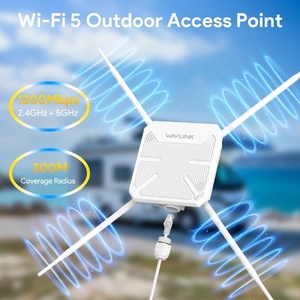 Point d'accès sans fil Wavlink AERIAL HD8S 2026 WL-WN588HA2 <span class=keywords><strong>AC1200</strong></span> bi-bande avec répéteur et extension de portée, quatre antennes 7dBi haute puissance - Product Image 2