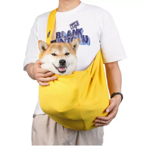 Ayarlanabilir hafif taşınabilir evcil hayvan taşıyıcı sırt çantası nefes moda katı Polyester pamuk örgü katlanabilir kemer köpekler kediler - Product Image 2