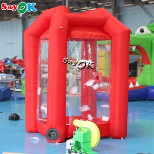 New Style <strong>Inflatable</strong> Cube Cash Money Catching Grab Machine Booth Money Grabbing Game <strong>Inflatable</strong> Money Flying Machine - Product Image 6