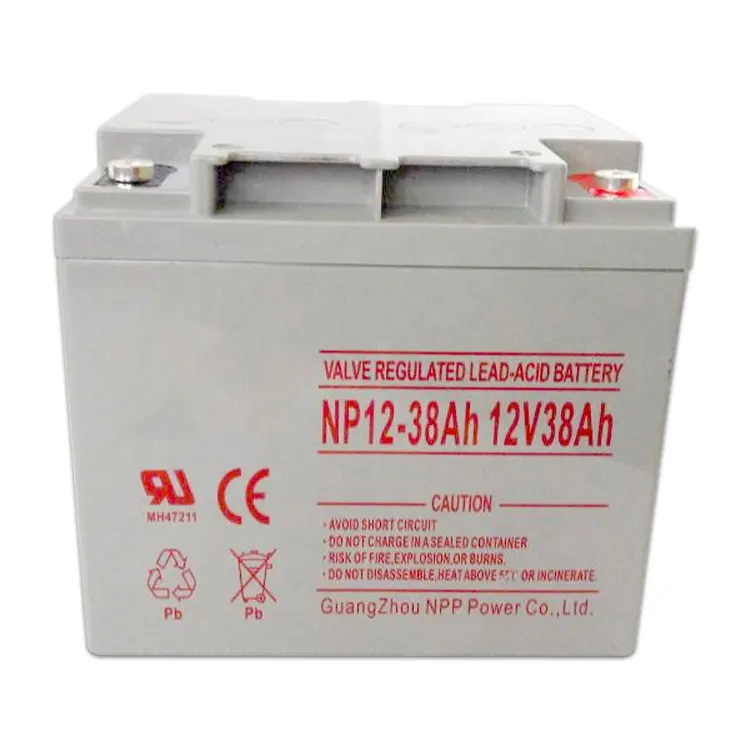メーカー供給ディープサイクルソーラーストレージ12V38AHバッテリーUPS用12ボルト充電式12v38ah鉛蓄電池