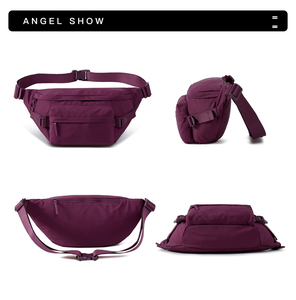 กระเป๋าคาดอกแบบสะพายข้างกันน้ำสำหรับทุกเพศ ทำจากไนลอน ขนาดใหญ่ จุของได้เยอะ มีซิปปิด สายปรับได้ ขายส่ง - Product Image 2