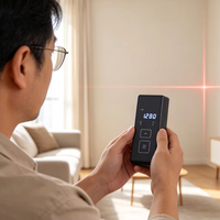 Télémètre laser numérique W-50, 50 m ± 2 mm, outil de mesure laser portable de précision, mini télémètre laser