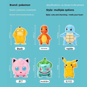 กล่องสุ่มโปเกมอน 6 ตัว ตุ๊กตาพิคาชู โคดะ ดั๊ก ของตกแต่งรถยนต์ ของเล่นมือถือ บาว เคเม็ง - Product Image 2