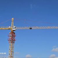 Grúa Torre Mini de Construcción 4T 42M con Joystick de Control Remoto, Cámara y Sistema de Escalada Interna Móvil Eléctrico - Precio