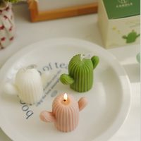 Bougie parfumée Cactus, cadeau d'ambiance, petit cadeau, bougie parfumée artisanale, cire de modelage simulée