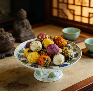 Lot de 8 fleurs de jasmin et de rose séchées biologiques de qualité supérieure, douces et sucrées, 7g, en bouteille - Product Image 4