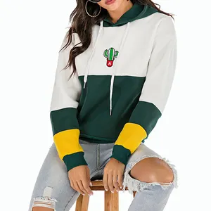 Großhandel Frauen Mädchen Plain Trendy Striped Hoodies