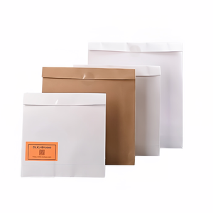 Bolsas de Regalo de <span class=keywords><strong>Papel</strong></span> <span class=keywords><strong>Kraft</strong></span> Reciclable Personalizadas con Asa Flexiloop para Zapatos y Ropa, Bolsas de Correo con Fondo Plano Impresas - Product Image 5