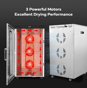 Giá bán buôn OEM thương mại công suất lớn 20 khay thực phẩm <span class=keywords><strong>dehydrator</strong></span> thép không gỉ Rau Máy sấy nhà sản xuất - Product Image 2