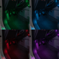 Kit d'éclairage ambiant universel pour voiture RGBIC 64 couleurs, système LED intérieur Symphony pour tous les véhicules