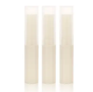 Tube de rouge à lèvres en plastique blanc, 4g, pas cher, emballage de baume à lèvres, à bas prix