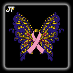 Venta al por mayor de diamantes de imitación personalizados Transferencia de Calor Tiger Skull Cross diseños Hotfix hierro en apliques para camisetas sudaderas con capucha bolsas - Product Image 3