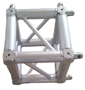 Structure d'éclairage carrée personnalisée en alliage d'aluminium Damin 6061-T6, capacité de charge de 500 kg, pré-assemblée, soudée, argent/noir, pour scène - Product Image 1